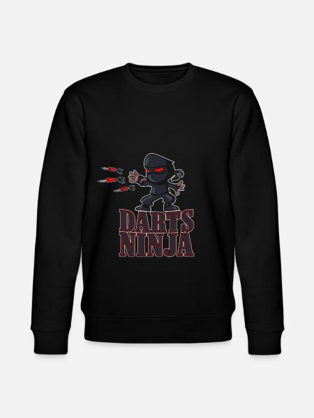 Darts ninja - Stanley/Stella CHANGER Unisex Organic Sweatshirt - black