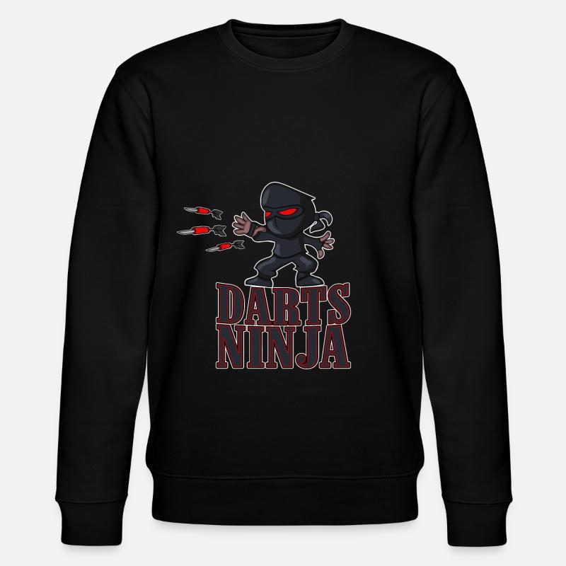 Darts Ninja - Stanley/Stella Unisex Bio-Sweatshirt CHANGER  - Schwarz