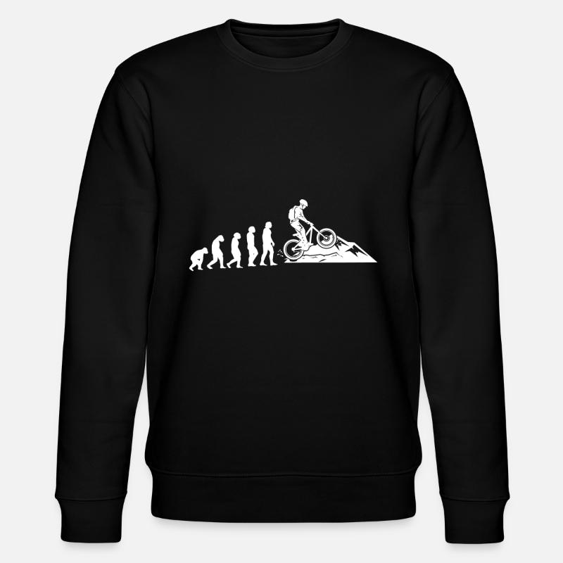 MTB Evolution mountain bike - Stanley/Stella CHANGER Unisex Organic Sweatshirt - black
