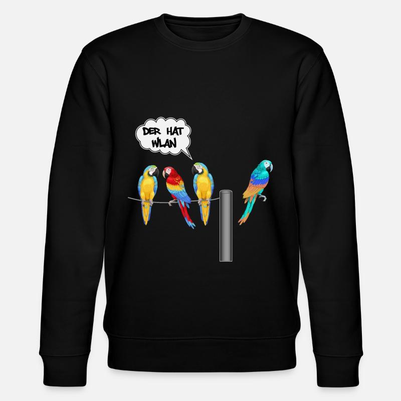 wlan unter Papageien - Sweat bio CHANGER Stanley/Stella Unisexe - noir