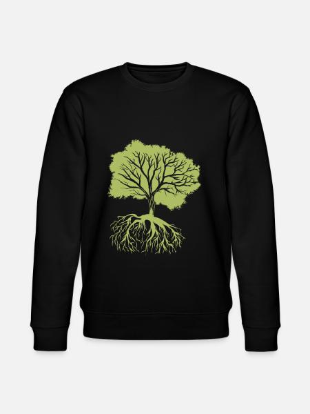 Double Sided Nature - Stanley/Stella CHANGER Unisex Organic Sweatshirt - black