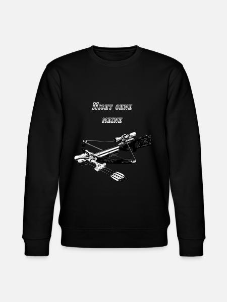 Nicht ohne meine Armbrust - Stanley/Stella Unisex Bio-Sweatshirt CHANGER  - Schwarz