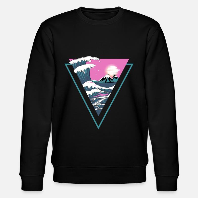 Vagues - Sweat bio CHANGER Stanley/Stella Unisexe - noir