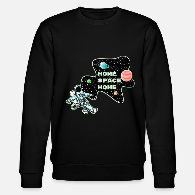 Home Space Home <3 - Stanley/Stella Unisex Bio-Sweatshirt CHANGER  - Schwarz