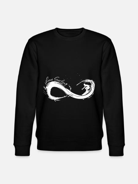 Love Surfing Forever - Stanley/Stella CHANGER Unisex Organic Sweatshirt - black