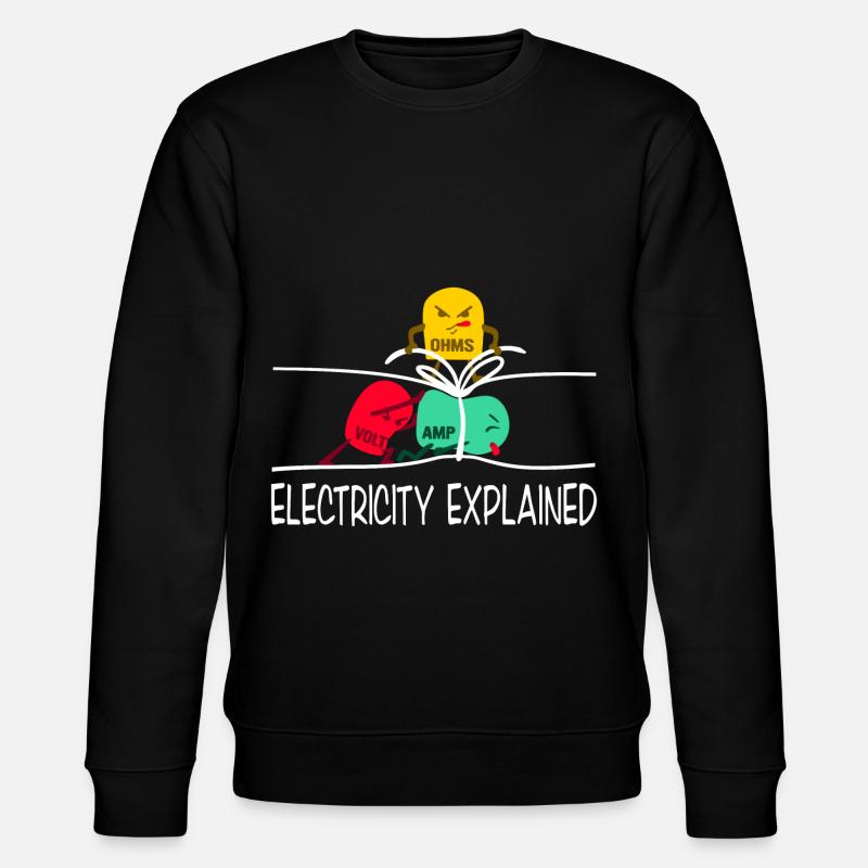 Électricité - Sweat bio CHANGER Stanley/Stella Unisexe - noir