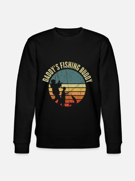 Daddies Fishing Buddy - Angler - Stanley/Stella Unisex Bio-Sweatshirt CHANGER - Schwarz