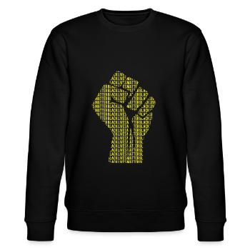 Black Lives Matter - Stanley/Stella Unisex Bio-Sweatshirt CHANGER  - Schwarz - Vorne - Nik (191cm) & Marisol (170cm)