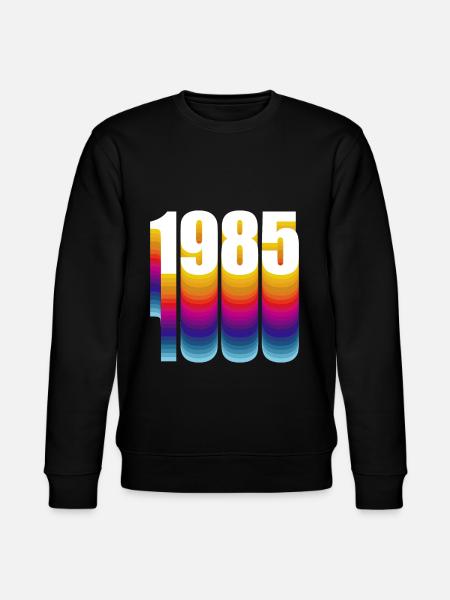 1985 - Stanley/Stella CHANGER Unisex Organic Sweatshirt - black