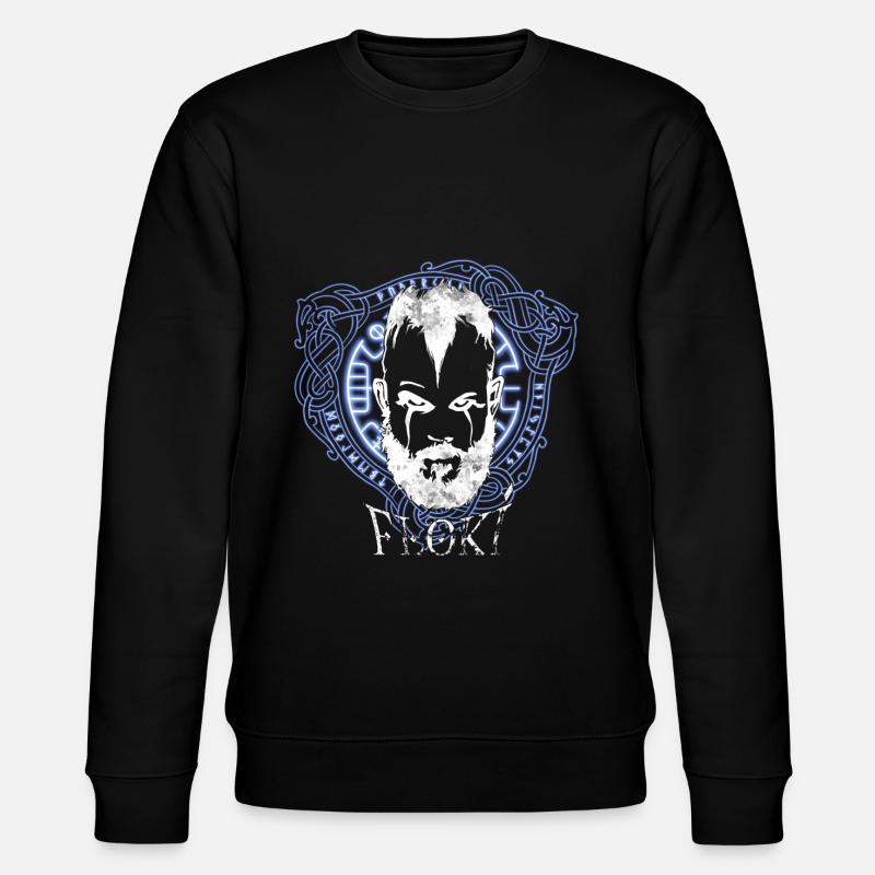 Floki Vikings - Stanley/Stella CHANGER Unisex Organic Sweatshirt - black