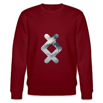 Ingwaz rune Valhalla Viking loup - Sweat bio CHANGER Stanley/Stella Unisexe - bordeaux - Devant - Nik (191cm) & Marisol (170cm)