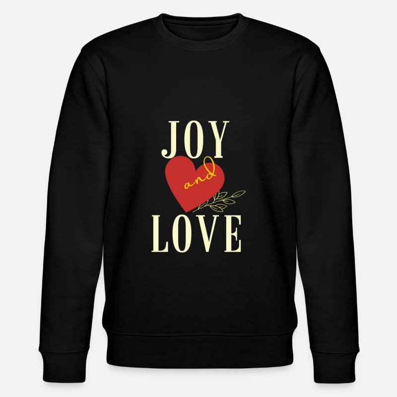 Freude und Liebe - Stanley/Stella Unisex Bio-Sweatshirt CHANGER  - Schwarz