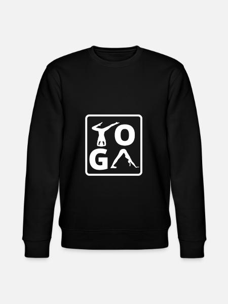 Yoga YOGA YoGa - Stanley/Stella CHANGER Unisex Organic Sweatshirt - black