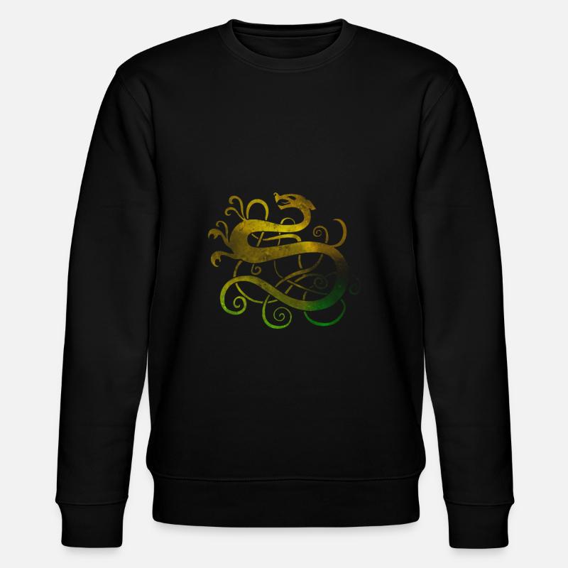 Wikinger Drache - Stanley/Stella Unisex Bio-Sweatshirt CHANGER  - Schwarz