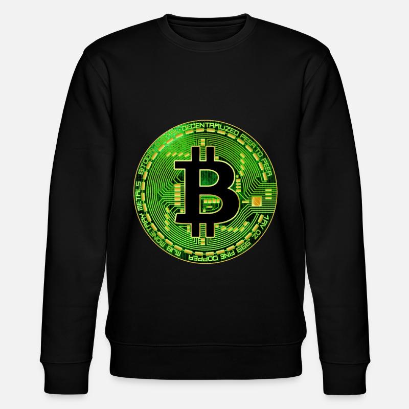Bitcoin - Stanley/Stella CHANGER Unisex Organic Sweatshirt - black