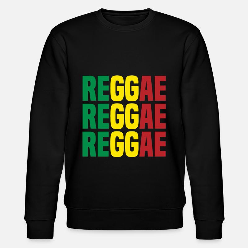 reggae - Stanley/Stella CHANGER Unisex Organic Sweatshirt - black