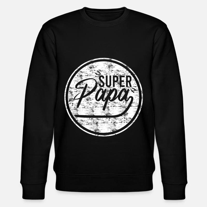 superpapa - Stanley/Stella Unisex Bio-Sweatshirt CHANGER  - Schwarz