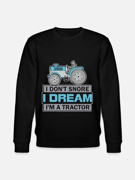 Snoring tractor - Stanley/Stella CHANGER Unisex Organic Sweatshirt - black
