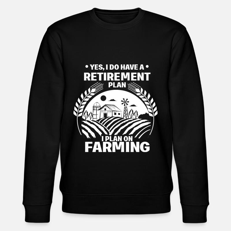 Retraités Agriculture - Sweat bio CHANGER Stanley/Stella Unisexe - noir
