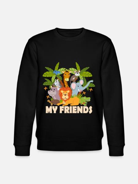 friends - Stanley/Stella CHANGER Unisex Organic Sweatshirt - black
