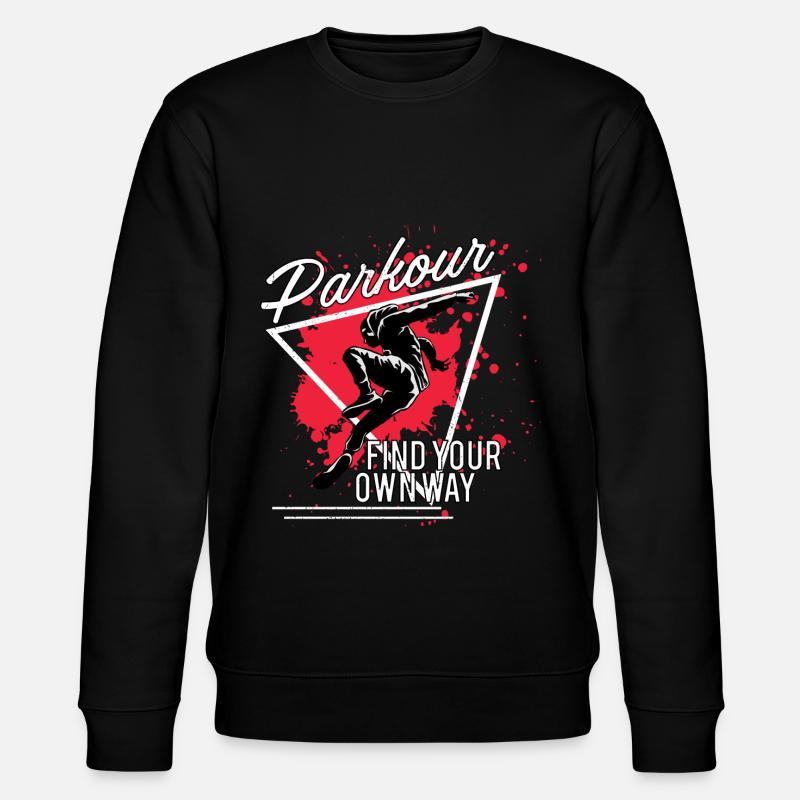 Parkour Running cadeau - Sweat bio CHANGER Stanley/Stella Unisexe - noir