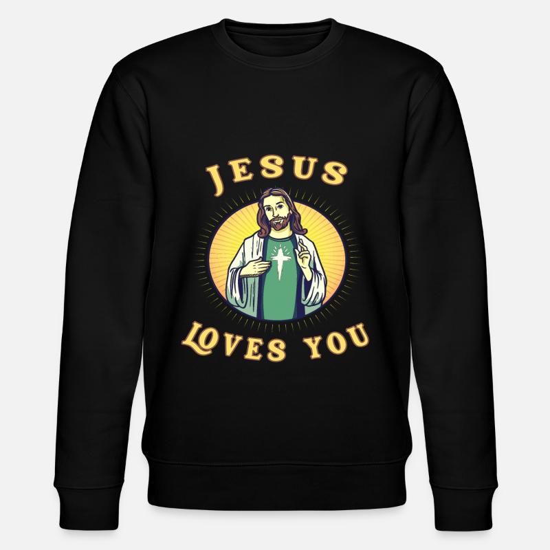 Jésus-Christ religion Bible jésus-poisson - Sweat bio CHANGER Stanley/Stella Unisexe - noir