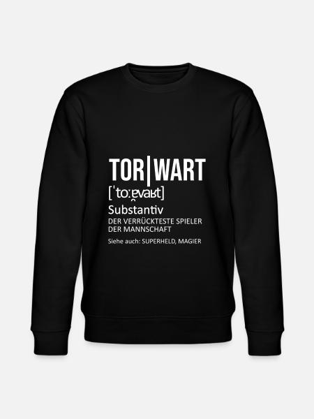 Torwart Torhüter Torwartin Fußball Geschenk - Stanley/Stella Unisex Bio-Sweatshirt CHANGER - Schwarz