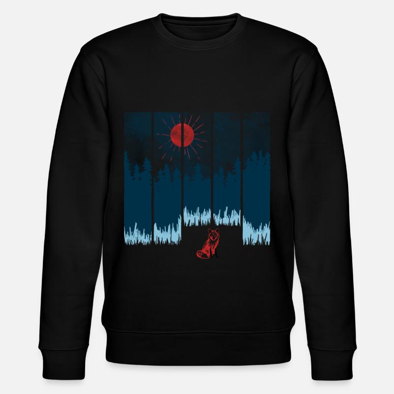 Fox - Stanley/Stella CHANGER Unisex Organic Sweatshirt - black