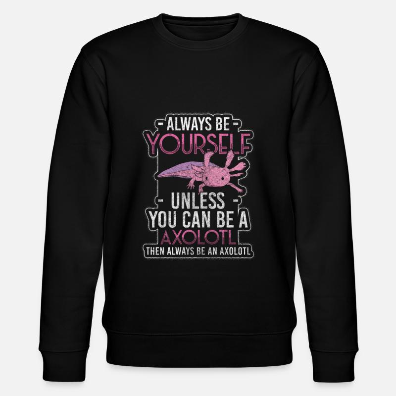 Axolotls Lurch Amphibians - Stanley/Stella CHANGER Unisex Organic Sweatshirt - black