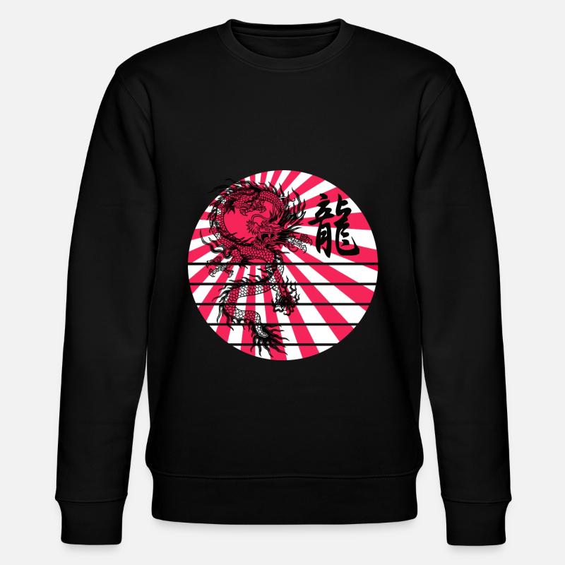 Drachen-Ryu - Stanley/Stella Unisex Bio-Sweatshirt CHANGER  - Schwarz