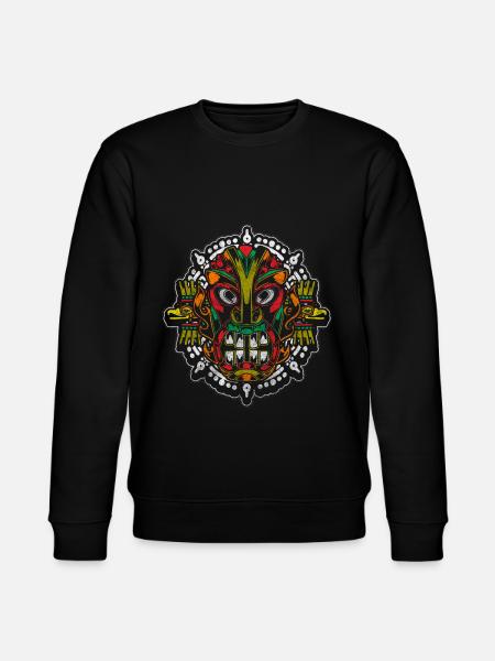 Azteken Pyramide Maori - Stanley/Stella Unisex Bio-Sweatshirt CHANGER  - Schwarz
