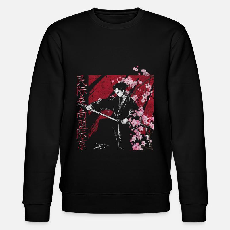 Fleur de cerisier - Sweat bio CHANGER Stanley/Stella Unisexe - noir