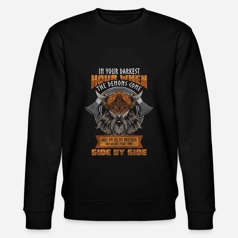Odin Thor Valhalla - Stanley/Stella Unisex Bio-Sweatshirt CHANGER  - Schwarz