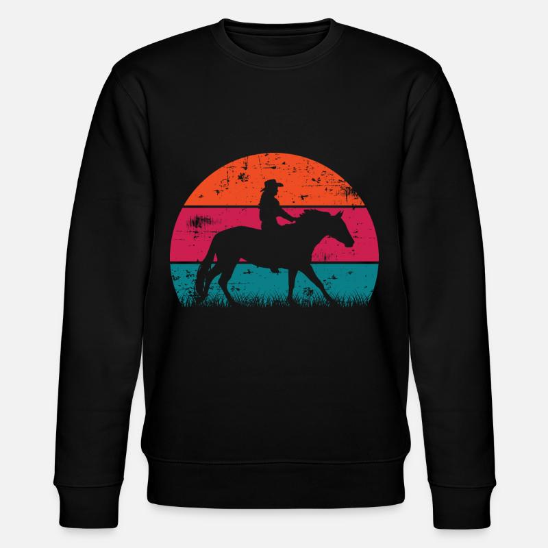 Life Is Better With Horses Design Horsing Shirt - Stanley/Stella Unisex Bio-Sweatshirt CHANGER  - Schwarz