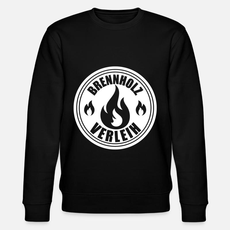 Brennholz Verleih - Stanley/Stella Unisex Bio-Sweatshirt CHANGER  - Schwarz