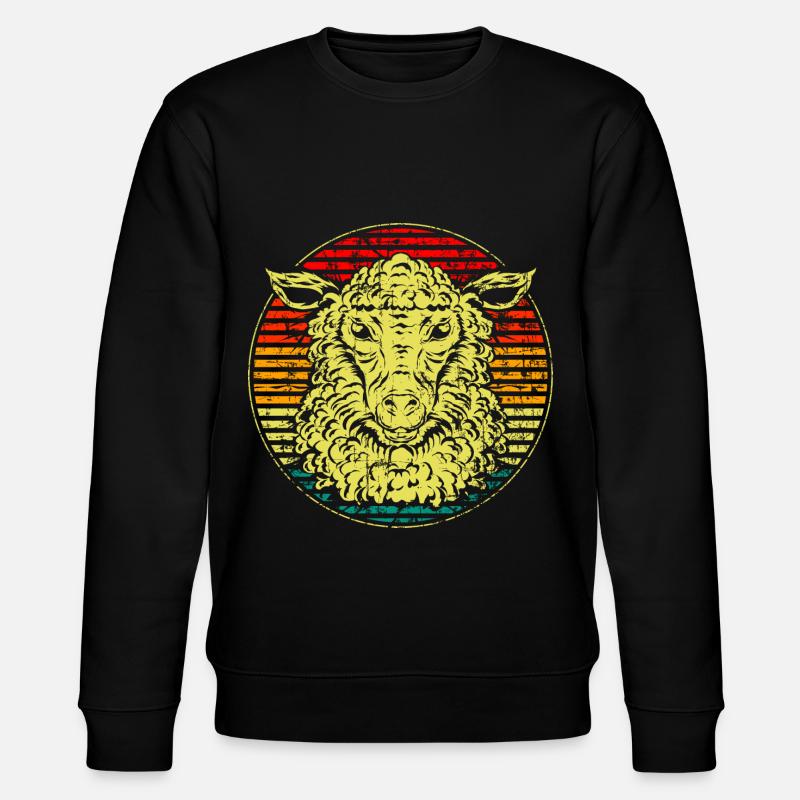 Sheep retro - Stanley/Stella CHANGER Unisex Organic Sweatshirt - black