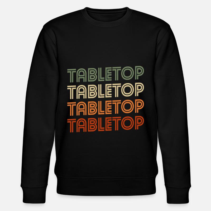 Tabletop Dice Board Game Board - Stanley/Stella CHANGER Unisex Organic Sweatshirt - black