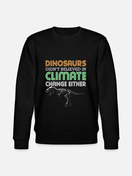 Dino Triceratops Dinosaur Steinzei - Stanley/Stella CHANGER Unisex Organic Sweatshirt - black
