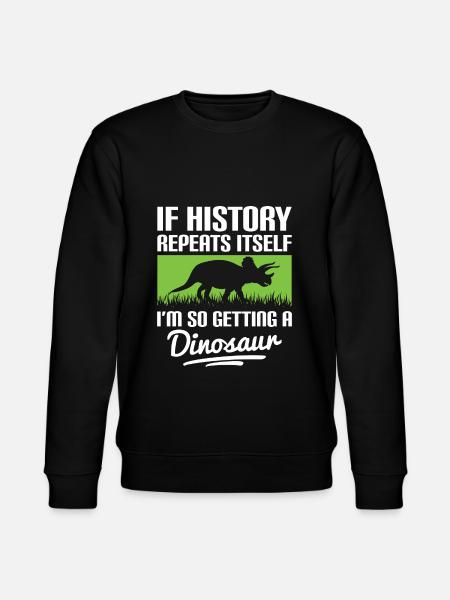 T-Rex Fleischfresser Raptor - Stanley/Stella Unisex Bio-Sweatshirt CHANGER - Schwarz
