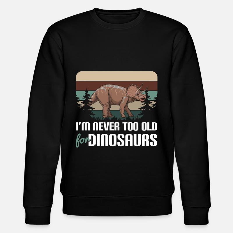 T-Rex Triceratops Stegosaurus - Sweat bio CHANGER Stanley/Stella Unisexe - noir
