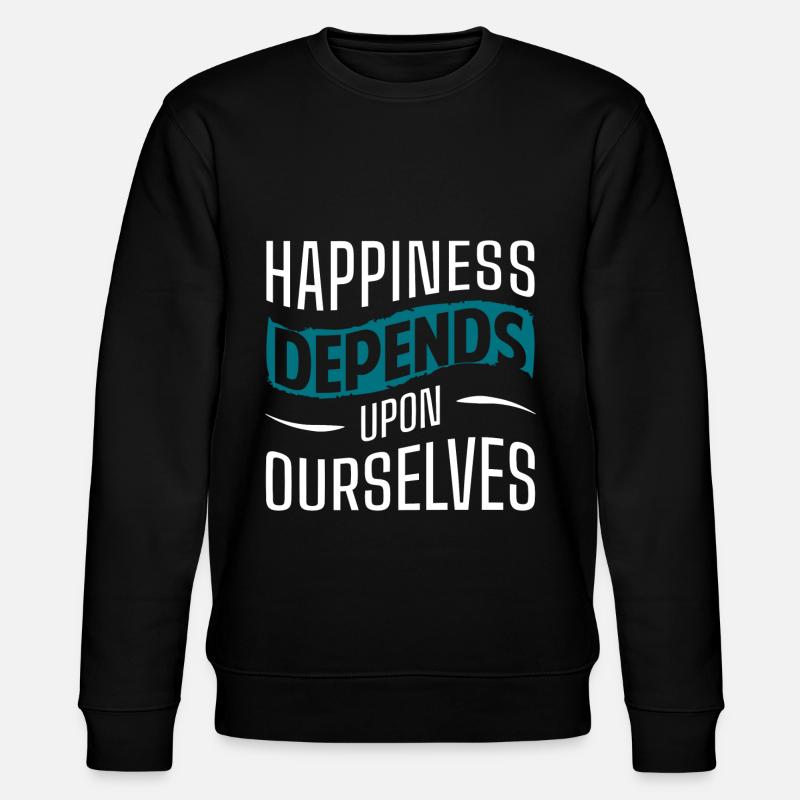Cloverleaf Joy Love Optimism - Stanley/Stella CHANGER Unisex Organic Sweatshirt - black