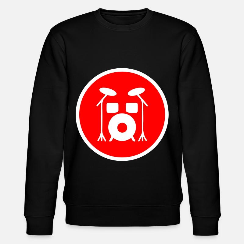 Schlagzeug - Stanley/Stella Unisex Bio-Sweatshirt CHANGER  - Schwarz