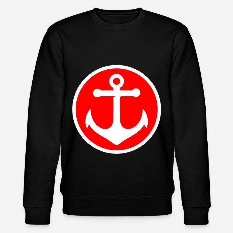 Anker Icon - Stanley/Stella Unisex Bio-Sweatshirt CHANGER  - Schwarz