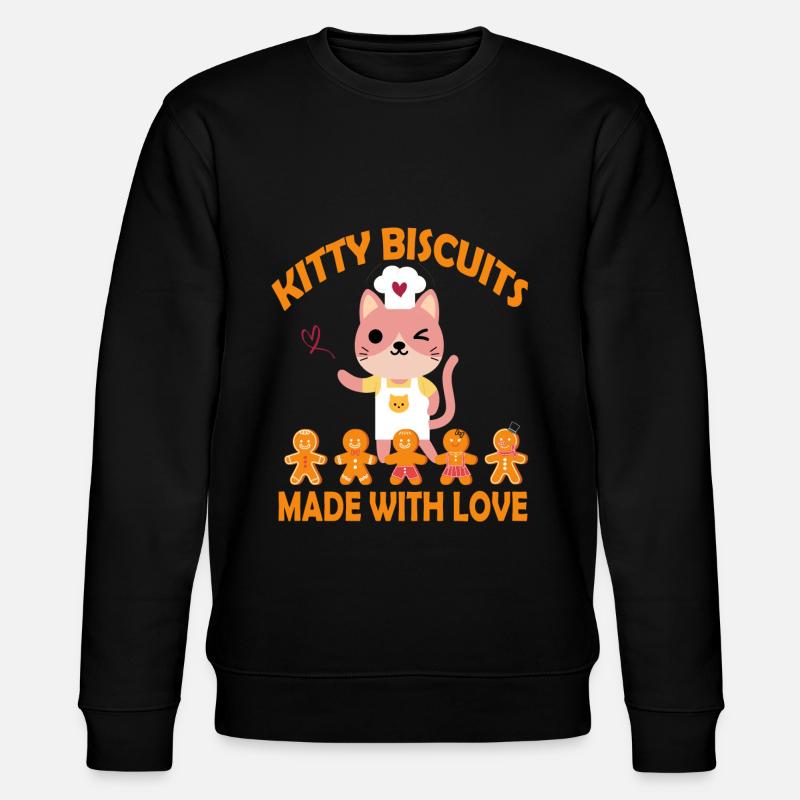 Biscuits Kitty faits avec amour - Sweat bio CHANGER Stanley/Stella Unisexe - noir