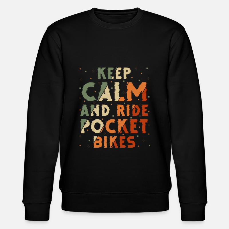 Motorcycle Biker Two-wheeler Father - Stanley/Stella CHANGER Unisex Organic Sweatshirt - black