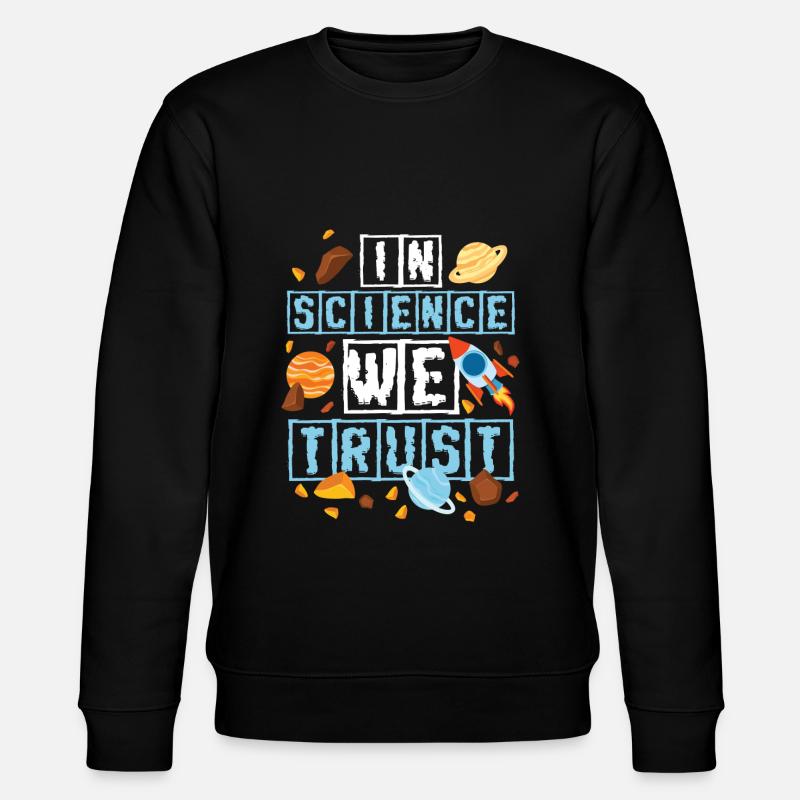 Space Shuttle Spacesuit SpaceShip Rocket - Stanley/Stella CHANGER Unisex Organic Sweatshirt - black