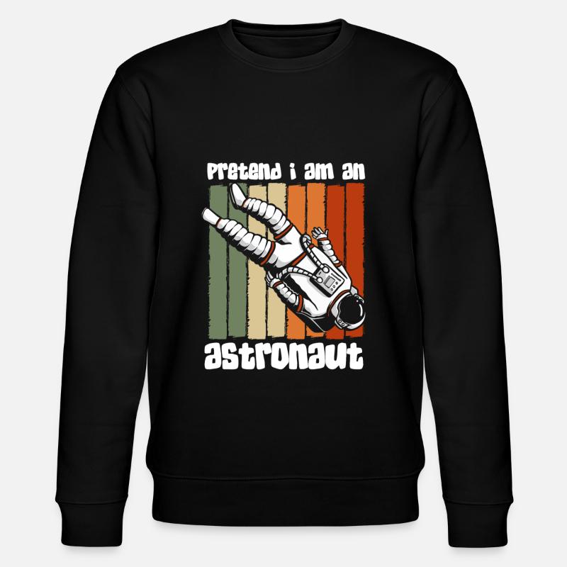 Space Logo Spaceman Spaceman - Stanley/Stella CHANGER Unisex Organic Sweatshirt - black