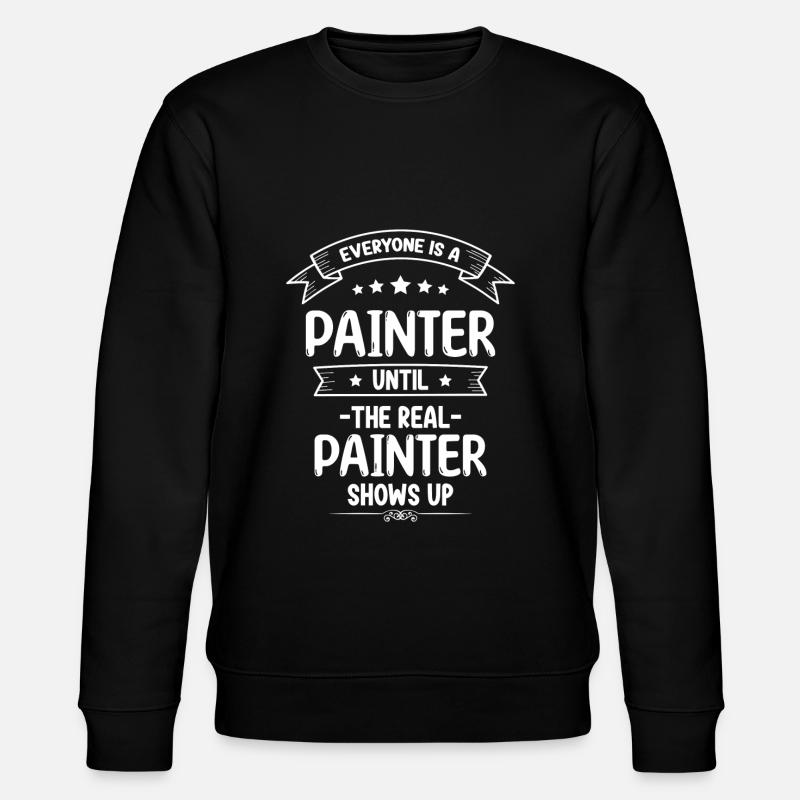 Painter Brush - Stanley/Stella CHANGER Unisex Organic Sweatshirt - black
