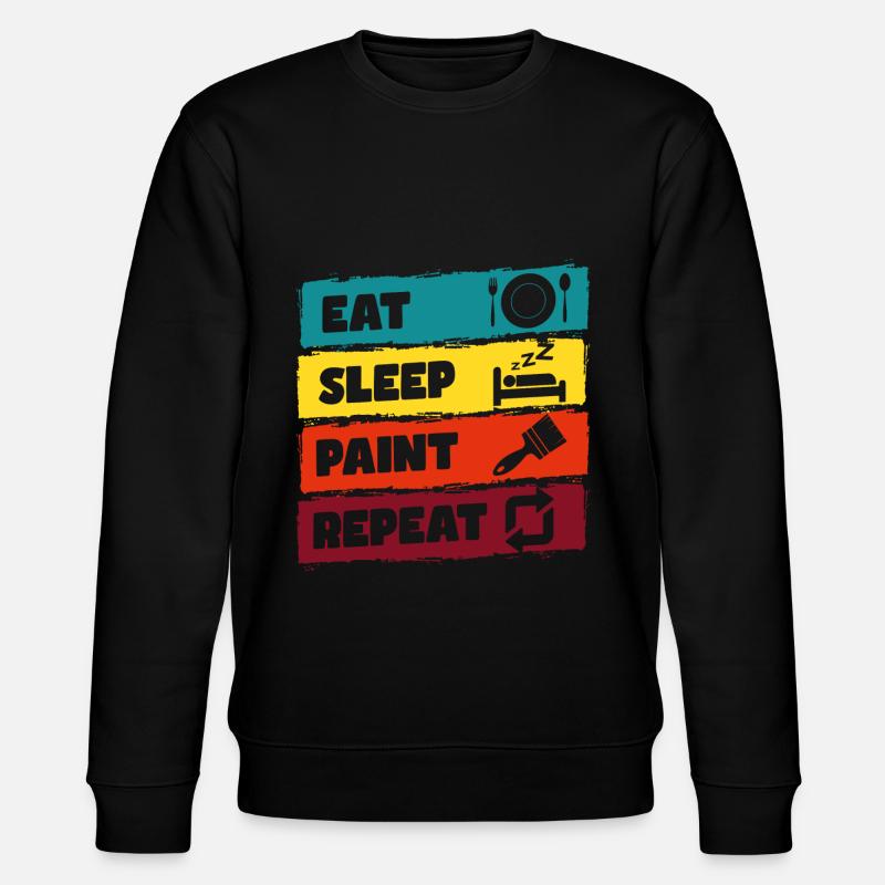 Painter Construction Site Craftsmen - Stanley/Stella CHANGER Unisex Organic Sweatshirt - black