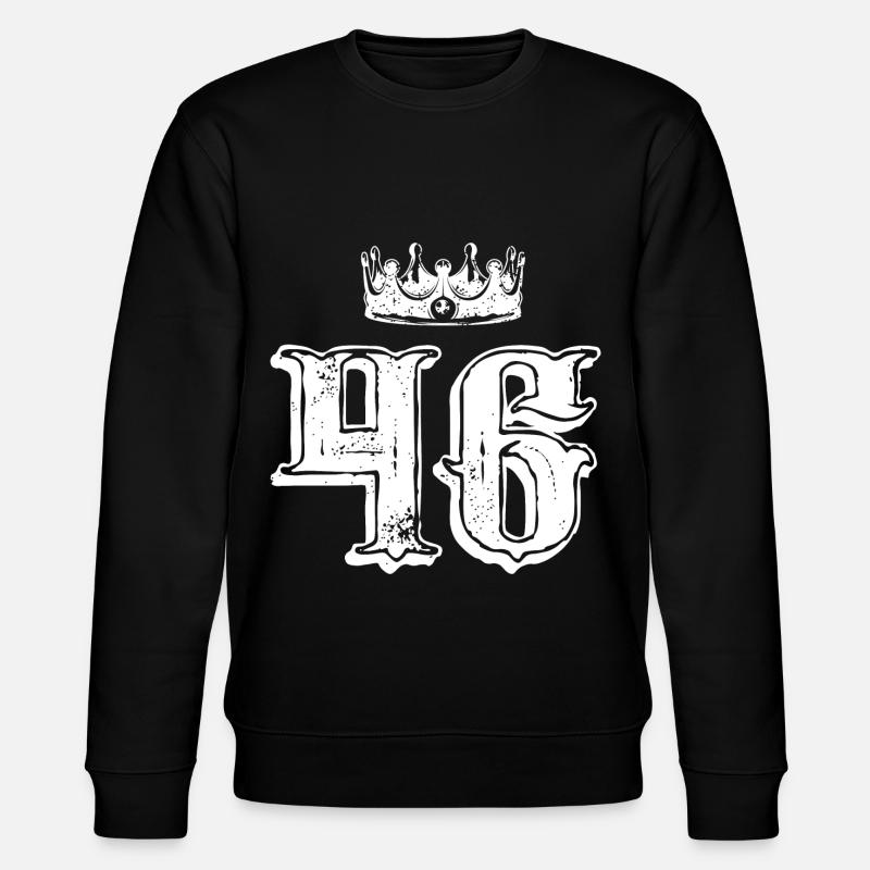 46 Number crown - Stanley/Stella CHANGER Unisex Organic Sweatshirt - black